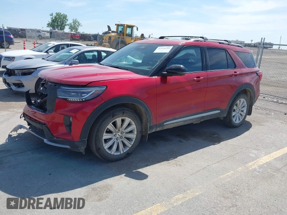 2025 Ford Explorer with VIN 1FMUK8HH9SGA53435, listed as a IAAI auction lot 42226284 with 17,345 mi miles and . Bid and sale history available at DreamBid. Image 20.