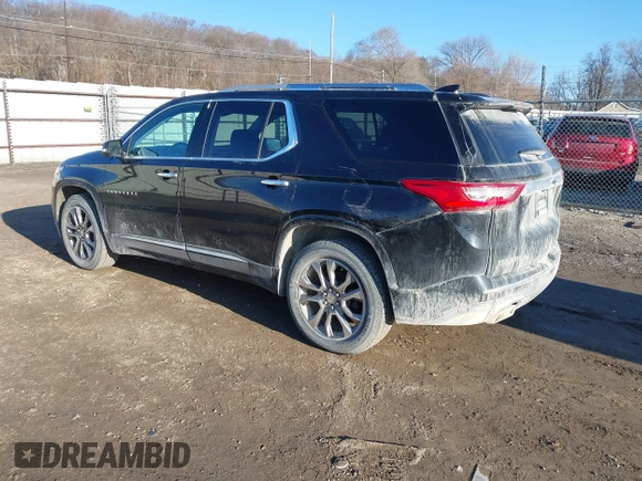2018 Chevrolet Traverse Premier z VIN 1GNEVJKW5JJ174261, wystawiony jako IAAI lot #41656906 z przebiegiem 101 908 mil mil oraz . Historia ofert i sprzedaży dostępna na DreamBid. Obrazek 3.