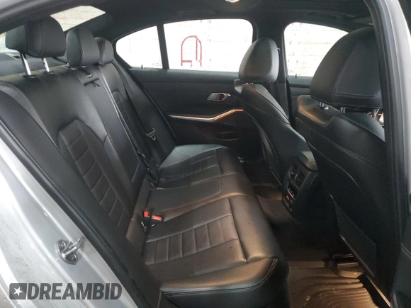 2020 BMW 3 Series 330i xDrive with VIN WBA5R7C00LFH77098, listed as a Copart auction lot 44595615 with 84,446 mi miles and Salvage Title. Bid and sale history available at DreamBid. Image 10.