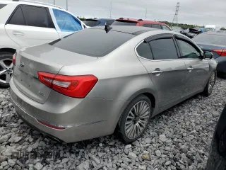 2015 Kia Cadenza Premium with VIN KNALN4D70F5170753, listed as a Copart auction lot 77714704 with 90,799 mi miles and Salvage Title. Bid and sale history available at carsss.com. Image 3.