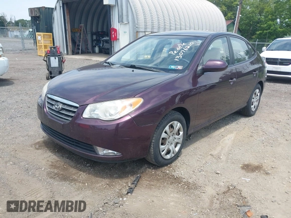 2009 Hyundai Elantra GLS with VIN KMHDU46D09U788822, listed as a IAAI auction lot 42632021 with 122,740 mi miles and . Bid and sale history available at DreamBid. Image 2.