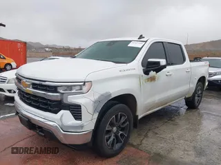 2023 Chevrolet Silverado 1500 LT with VIN 3GCPDKEK1PG255495, listed as a IAAI auction lot 41547519 with 1 mi miles. Bid and sale history available at carsss.com. Image 2.