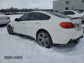 2015 BMW 4 Series 435i xDrive with VIN WBA4B3C58FGV48717, listed as a Copart auction lot 87610535 with 134,623 mi miles and Salvage Title. Bid and sale history available at DreamBid. Image 2.