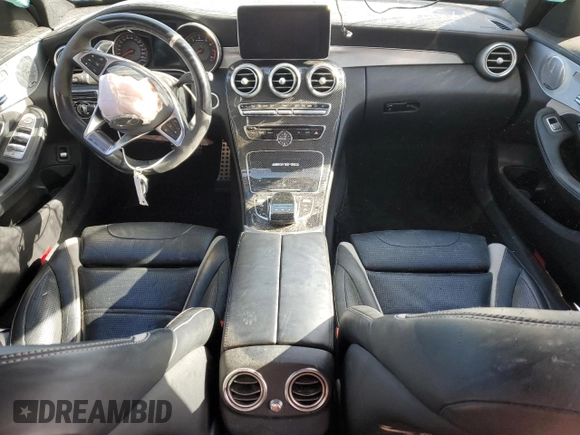 2017 Mercedes-Benz C 63 S AMG with VIN 55SWF8HB7HU200477, listed as a Copart auction lot 45185485 with Not provided miles and Salvage title. Bid and sale history available at DreamBid. Image 8.