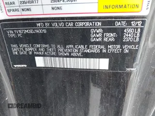 2013 Volvo C70 T5 с VIN YV1672MC6DJ140019, выставлен на аукционе IAAI как лот 42156461 с пробегом 72 669 миль миль и . История ставок и продаж доступна на DreamBid. Изображение 9.