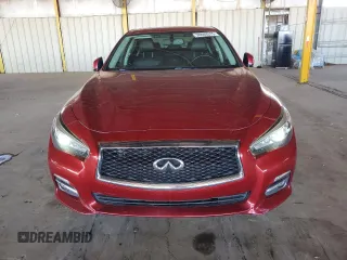 2015 Infiniti Q50 Sport with VIN JN1BV7AP0FM355656, listed as a Copart auction lot 56609315 with 117,641 mi miles and Salvage title. Bid and sale history available at DreamBid. Image 5.