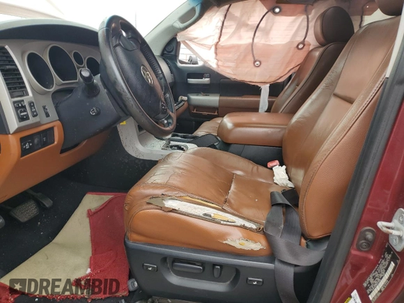 2008 Toyota Tundra Limited z VIN 5TBEV58168S476322, wystawiony jako Copart lot #74685404 z przebiegiem 282 193 mil mil oraz Szkoda całkowita • Salvage title. Historia ofert i sprzedaży dostępna na DreamBid. Obrazek 7.