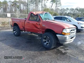1998 Ford Ranger XL z VIN 1FTYR10C1WPA36109, wystawiony jako IAAI lot #41394340 z przebiegiem 156 130 mil mil oraz . Historia ofert i sprzedaży dostępna na DreamBid. Obrazek 1.