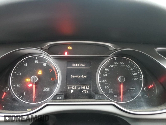 2013 Audi A4 Premium with VIN WAUAFAFL8DN050676, listed as a Copart auction lot 78617514 with 84,423 mi miles and Salvage Title. Bid and sale history available at carsss.com. Image 9.