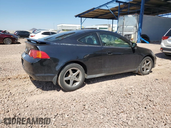 2002 Acura RSX Auto with VIN JH4DC54862C025927, listed as a Copart auction lot 52763365 with 183,885 mi miles and Non Repairable. Bid and sale history available at carsss.com. Image 3.