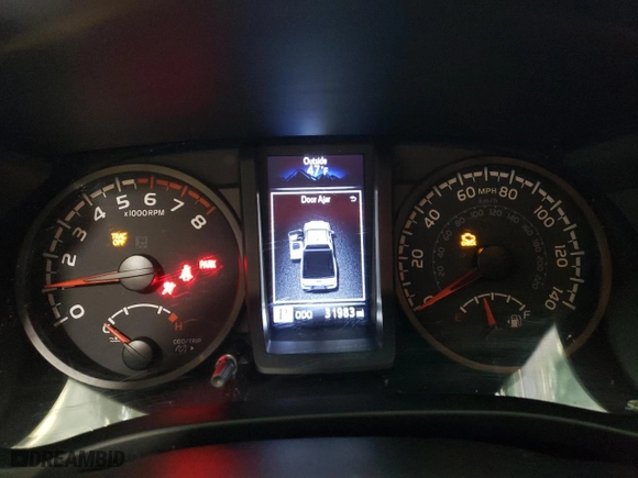 2023 Toyota Tacoma 2WD SR with VIN 3TYRX5GN4PT067472, listed as a Copart auction lot 81538354 with 31,983 mi miles and Non Repairable. Bid and sale history available at carsss.com. Image 9.