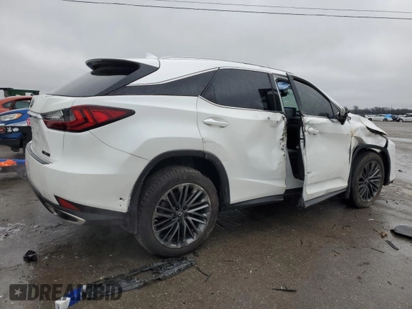 2022 Lexus RX 350 with VIN 2T2HZMAA2NC222393, listed as a Copart auction lot 85711084 with 49,863 mi miles and Salvage title. Bid and sale history available at DreamBid. Image 3.