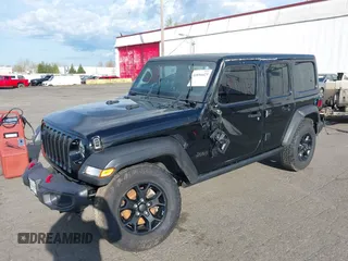 2021 Jeep Wrangler Unlimited Willys с VIN 1C4HJXDM0MW683276, выставлен на аукционе IAAI как лот 41896423 с пробегом 70 935 миль миль и . История ставок и продаж доступна на DreamBid. Изображение 6.