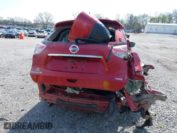 2015 Nissan Rogue SV with VIN KNMAT2MVXFP570696, listed as a IAAI auction lot 41930229 with 64,512 mi miles and . Bid and sale history available at carsss.com. Image 16.