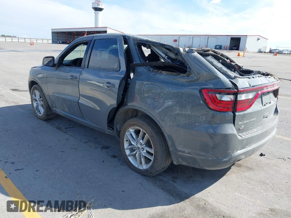 2023 Dodge Durango GT with VIN 1C4RDJDG5PC676848, listed as a IAAI auction lot 40427496 with 25,587 mi miles and . Bid and sale history available at DreamBid. Image 3.