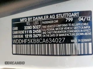 2012 Mercedes-Benz E 350 Luxury z VIN WDDHF5KB8CA634027, wystawiony jako Copart lot #61029405 z przebiegiem 162 206 mil mil oraz Szkoda całkowita • Salvage title. Historia ofert i sprzedaży dostępna na DreamBid. Obrazek 13.