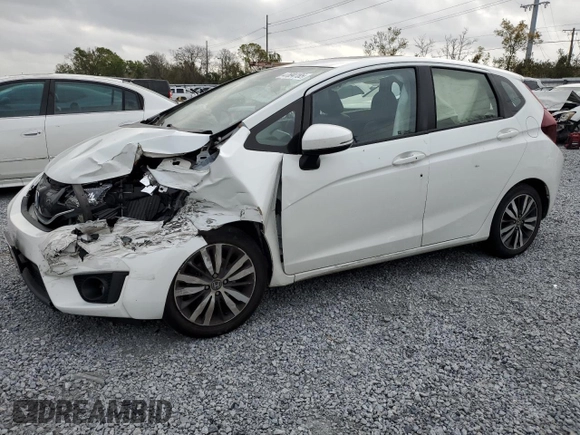 2016 Honda Fit EX-L with VIN JHMGK5H91GS009330, listed as a Copart auction lot 47694185 with 76,023 mi miles and Salvage title. Bid and sale history available at DreamBid. Image 1.