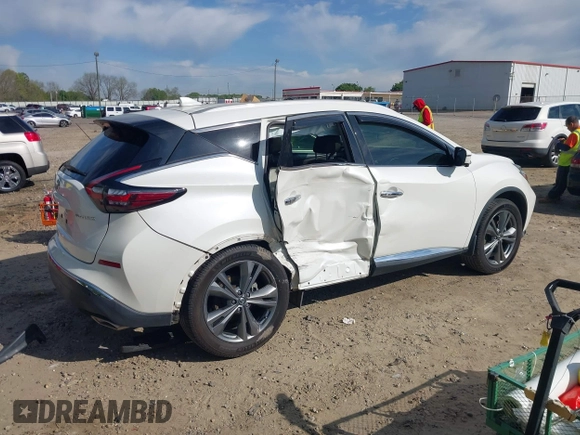 2019 Nissan Murano S with VIN 5N1AZ2MJ8KN157155, listed as a IAAI auction lot 41996639 with 76,265 mi miles and . Bid and sale history available at DreamBid. Image 6.