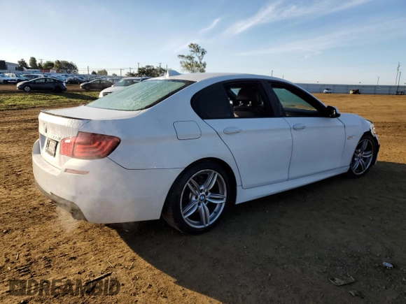 2014 BMW 5 Series 535i with VIN WBA5B1C58ED481559, listed as a Copart auction lot 51527985 with 121,887 mi miles and Salvage Title. Bid and sale history available at carsss.com. Image 3.