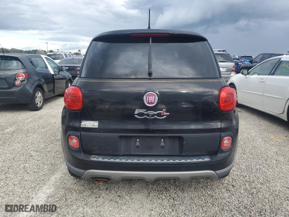 2014 FIAT 500L Trekking with VIN ZFBCFADH7EZ015764, listed as a Copart auction lot 73965314 with 0 mi miles and Salvage Title. Bid and sale history available at carsss.com. Image 6.