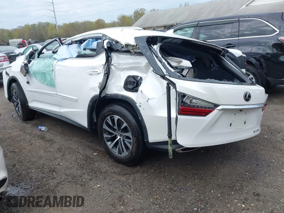 2021 Lexus RX with VIN 2T2HZMDA3MC282824, listed as a IAAI auction lot 42019255 with 1 mi miles. Bid and sale history available at carsss.com. Image 3.
