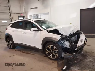 2023 Hyundai Kona Limited with VIN KM8K53A34PU007861, listed as a IAAI auction lot 41003035 with 5,759 mi miles. Bid and sale history available at carsss.com. Image 1.