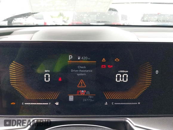 2024 Kia Sorento S with VIN 5XYRL4JC9RG254120, listed as a IAAI auction lot 42617649 with 24,773 mi miles and . Bid and sale history available at DreamBid. Image 7.