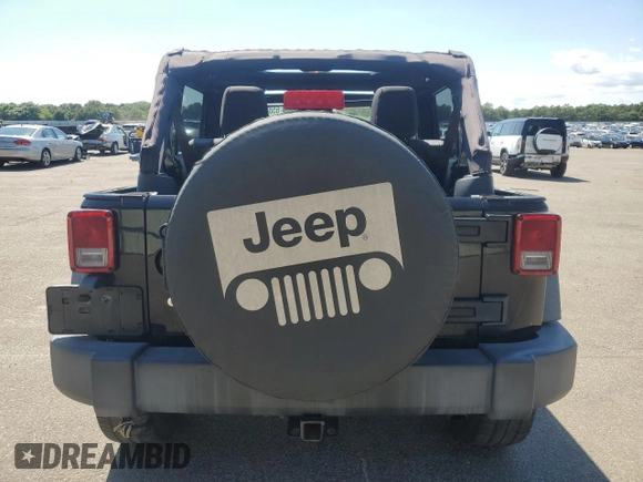 2017 Jeep Wrangler Unlimited Sport with VIN 1C4HJWDG8HL744823, listed as a Copart auction lot 65827465 with 51,859 mi miles and Salvage title. Bid and sale history available at DreamBid. Image 6.