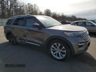 2021 Ford Explorer Platinum with VIN 1FM5K8HC8MGA32202, listed as a Copart auction lot 47875275 with 62,640 mi miles and Salvage title. Bid and sale history available at DreamBid. Image 4.
