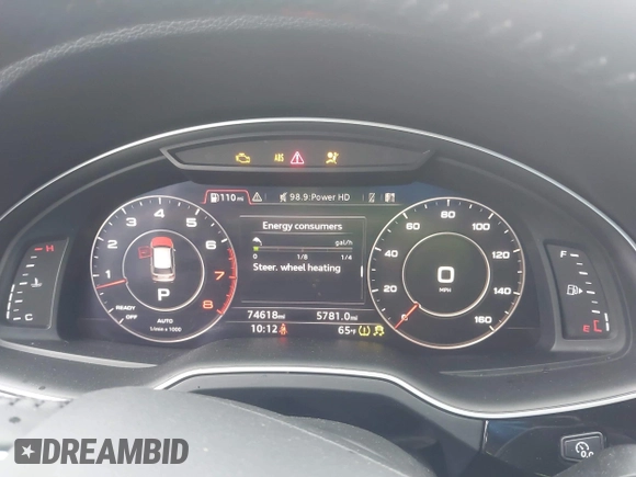 2019 Audi Q7 Premium Plus with VIN WA1LAAF76KD011711, listed as a IAAI auction lot 42266568 with 74,618 mi miles and . Bid and sale history available at DreamBid. Image 7.