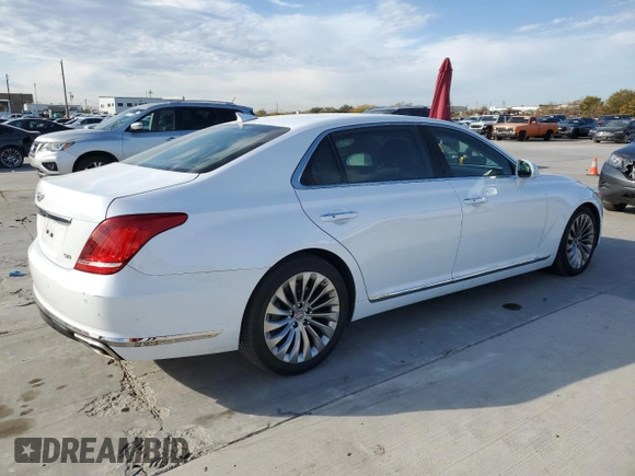 2019 Genesis G90 z VIN KMTF54JH3KU054168, wystawiony jako Copart lot #83710824 z przebiegiem 39 347 mil mil oraz Szkoda całkowita • Salvage title. Historia ofert i sprzedaży dostępna na DreamBid. Obrazek 3.
