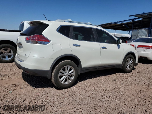 2016 Nissan Rogue SL with VIN 5N1AT2MT7GC922863, listed as a Copart auction lot 52781605 with 55,315 mi miles and Salvage Title. Bid and sale history available at carsss.com. Image 3.