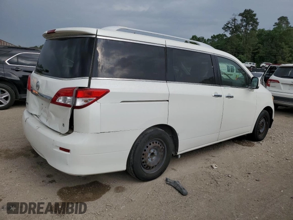 2012 Nissan Quest SL with VIN JN8AE2KP7C9038261, listed as a Copart auction lot 54002565 with 0 mi miles and Salvage Title. Bid and sale history available at carsss.com. Image 3.