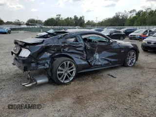 2022 Ford Mustang GT with VIN 1FA6P8CF0N5122488, listed as a Copart auction lot 55222715 with 11,764 mi miles and Salvage title. Bid and sale history available at DreamBid. Image 3.