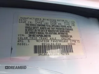 2011 Nissan Versa 1.8 S with VIN 3N1BC1AP5BL390720, listed as a IAAI auction lot 41962212 with 120,516 mi miles. Bid and sale history available at carsss.com. Image 9.