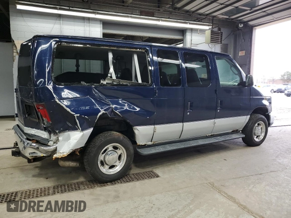 2008 Ford Econoline Passenger XL with VIN 1FMNE11L18DB43562, listed as a Copart auction lot 50723515 with 143,874 mi miles and Salvage Title. Bid and sale history available at carsss.com. Image 3.