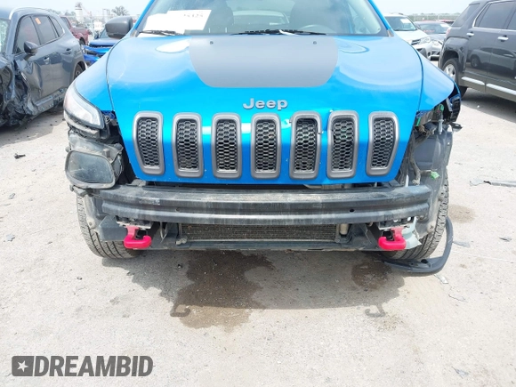 2018 Jeep Cherokee Trailhawk with VIN 1C4PJMBX6JD569684, listed as a IAAI auction lot 41925325 with 149,446 mi miles and . Bid and sale history available at DreamBid. Image 6.