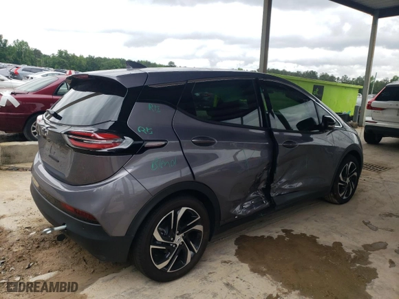 2023 Chevrolet Bolt EV 2LT with VIN 1G1FX6S07P4168932, listed as a Copart auction lot 54790844 with 667 mi miles and Salvage Title. Bid and sale history available at carsss.com. Image 3.