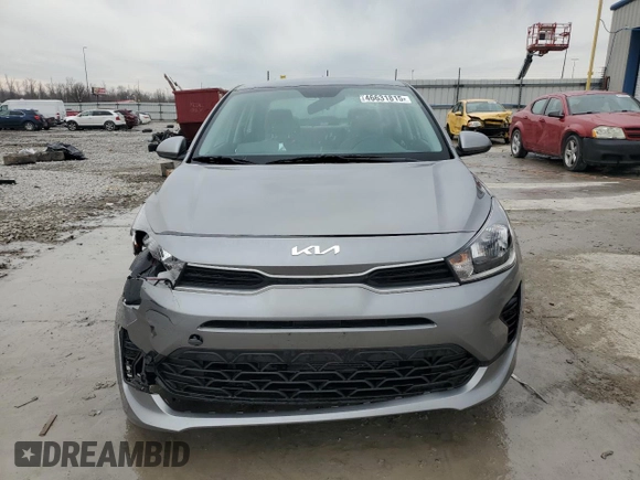 2023 Kia Rio S with VIN 3KPA24AD2PE603329, listed as a Copart auction lot 46631815 with 14,633 mi miles and Salvage Title. Bid and sale history available at carsss.com. Image 5.