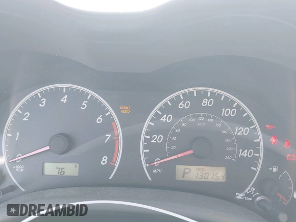 2010 Toyota Corolla with VIN 1NXBU4EE6AZ303749, listed as a IAAI auction lot 42652615 with 130,154 mi miles and . Bid and sale history available at DreamBid. Image 7.