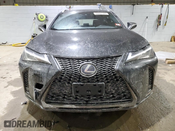 2021 Lexus UX with VIN JTHR9JBH8M2040485, listed as a Copart auction lot 86691384 with 46,907 mi miles and Salvage Title. Bid and sale history available at carsss.com. Image 5.