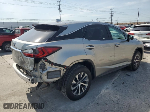 2021 Lexus RX with VIN 2T2AZMAA8MC202861, listed as a Copart auction lot 49699425 with 26,858 mi miles and Salvage Title. Bid and sale history available at carsss.com. Image 3.