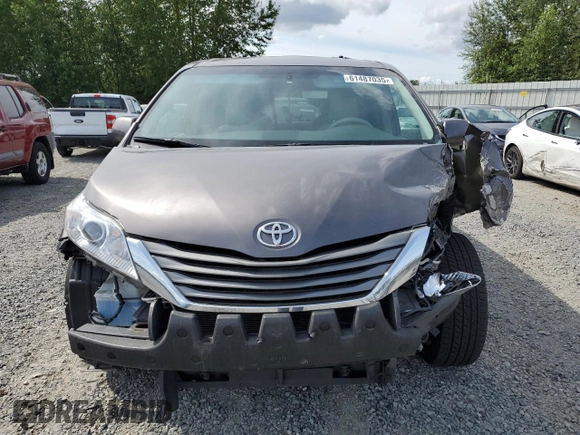 2013 Toyota Sienna XLE с VIN 5TDDK3DC9DS051534, выставлен на аукционе Copart как лот 61487035 с пробегом 66 168 миль миль и Списание • Salvage title. История ставок и продаж доступна на DreamBid. Изображение 5.