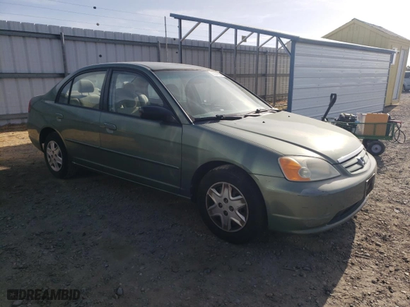 2003 Honda Civic LX with VIN 1HGES16603L037832, listed as a Copart auction lot 58341684 with 167,473 mi miles and Salvage Title. Bid and sale history available at carsss.com. Image 4.