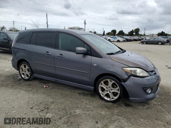 2008 Mazda 5 Grand Touring with VIN JM1CR29L480324110, listed as a Copart auction lot 51169715 with 144,633 mi miles and Salvage title. Bid and sale history available at DreamBid. Image 4.