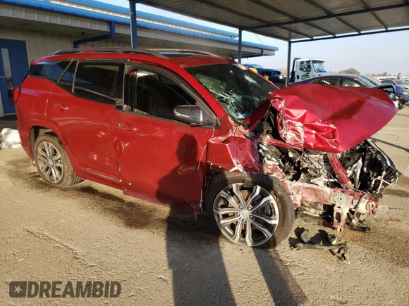 2018 GMC Terrain Denali with VIN 3GKALSEX4JL300310, listed as a Copart auction lot 43460835 with Not Provided miles and Salvage Title. Bid and sale history available at DreamBid. Image 4.