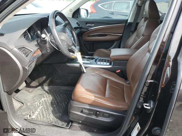 2017 Acura MDX w/Technology Pkg with VIN 5FRYD4H50HB040296, listed as a Copart auction lot 51181495 with 135,660 mi miles and Salvage Title. Bid and sale history available at carsss.com. Image 7.