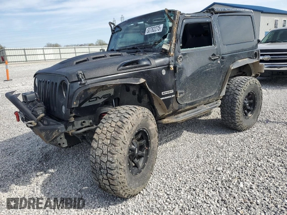 2016 Jeep Wrangler Sport with VIN 1C4AJWAG3GL223139, listed as a Copart auction lot 53782275 with 96,640 mi miles and Salvage Title. Bid and sale history available at carsss.com. Image 1.