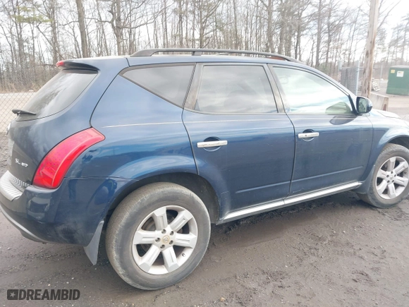2007 Nissan Murano S with VIN JN8AZ08W27W656232, listed as a IAAI auction lot 41668720 with 95,489 mi miles. Bid and sale history available at carsss.com. Image 6.