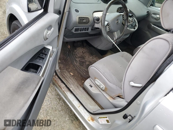 2005 Nissan Quest SL with VIN 5N1BV28U85N126383, listed as a Copart auction lot 75079764 with 0 mi miles and Salvage Title. Bid and sale history available at carsss.com. Image 8.